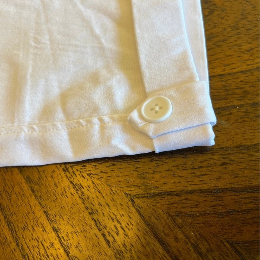 COZY White linen shorts Size XXL New - Picture 2 of 8